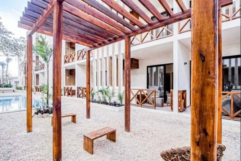 Smart Depas Elegante Apartamento Estudio Totalmente Equipado Tulum Kültér fotó